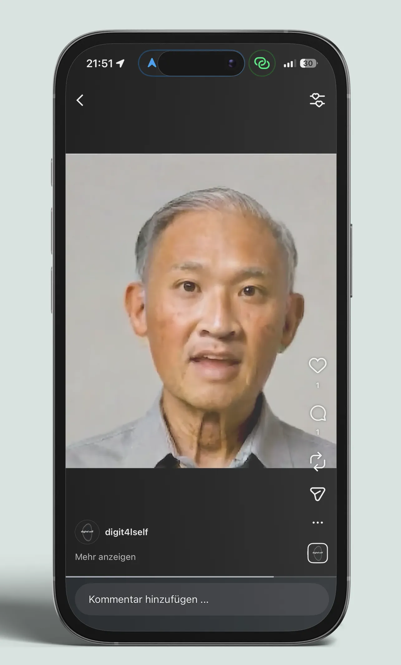 Older version on a smartphone