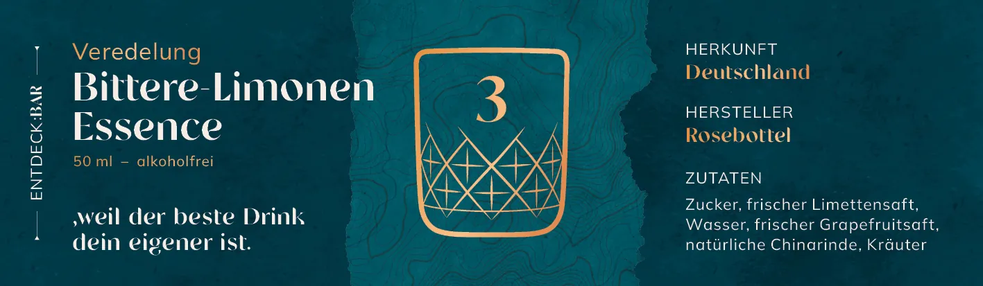 Label Bittere Limonen Essence with the number 3